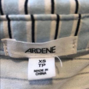 Blue Striped Button up Top